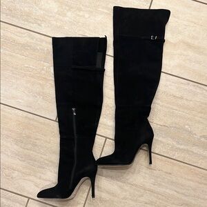 Chinese Laundry Black Over the Knee Boots with Stiletto Heels